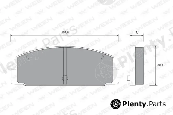 Ween 151-2114 — Brake Pad Set, disc brake