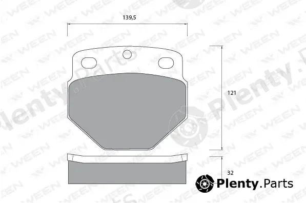 Ween 151-1076 — Brake Pad Set, disc brake