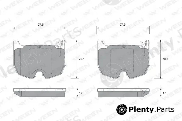 Ween 151-1934 — Brake Pad Set, disc brake