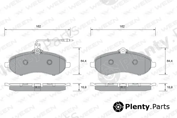 Ween 151-2650 — Brake Pad Set, disc brake