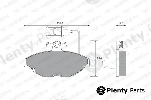 Ween 151-2513 — Brake Pad Set, disc brake