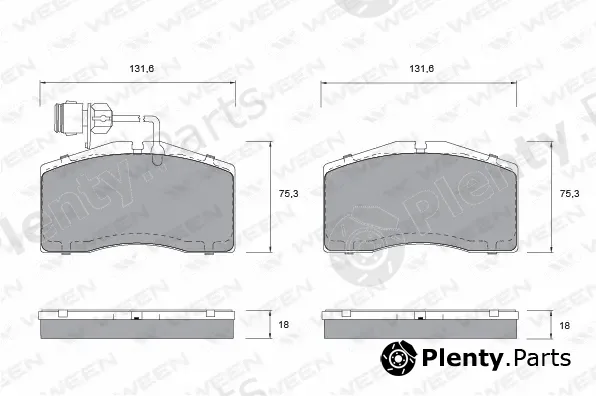 Ween 151-1036 — Brake Pad Set, disc brake