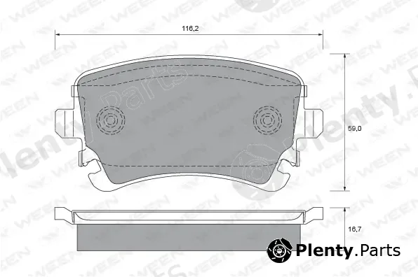 Ween 151-1828 — Brake Pad Set, disc brake