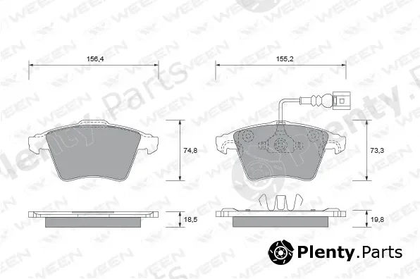 Ween 151-1740 — Brake Pad Set, disc brake