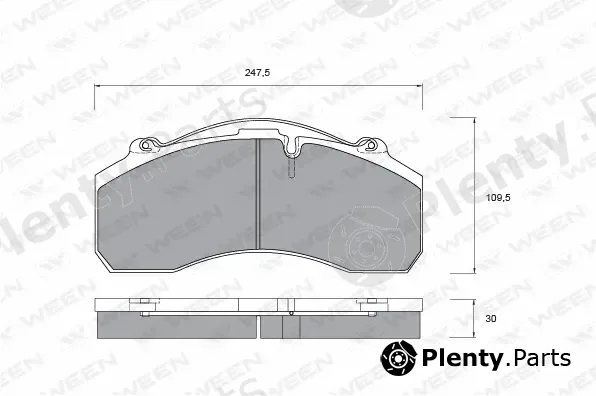 Ween 151-1054 — Brake Pad Set, disc brake