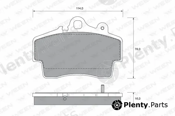Ween 151-1838 — Brake Pad Set, disc brake