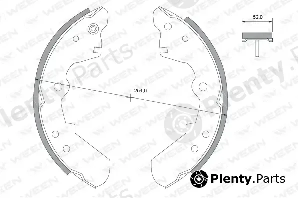 Ween 152-2225 — Brake Shoe Set