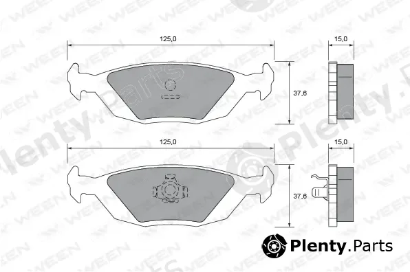 Ween 151-2395 — Brake Pad Set, disc brake