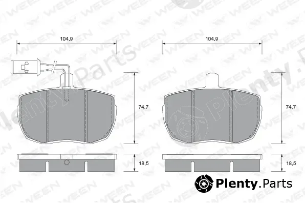 Ween 151-1436 — Brake Pad Set, disc brake
