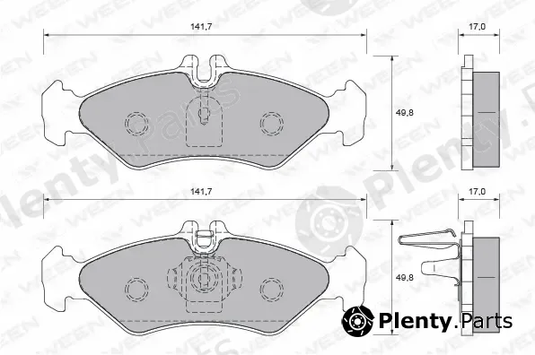 Ween 151-1752 — Brake Pad Set, disc brake