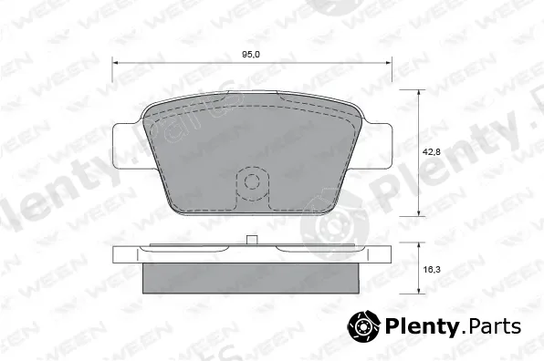 Ween 151-1900 — Brake Pad Set, disc brake