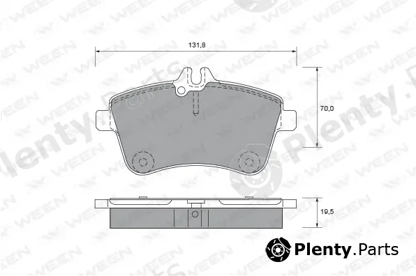 Ween 151-1996 — Brake Pad Set, disc brake