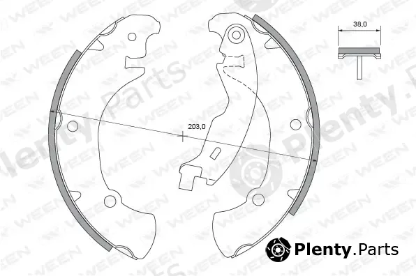 Ween 152-2427 — Brake Shoe Set