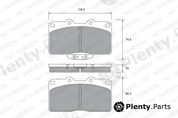 Ween 151-2477 — Brake Pad Set, disc brake