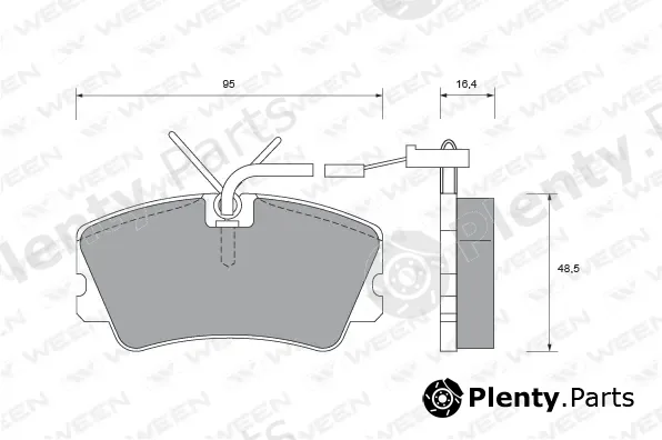 Ween 151-1499 — Brake Pad Set, disc brake