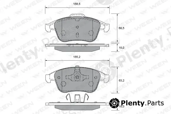 Ween 151-2696 — Brake Pad Set, disc brake