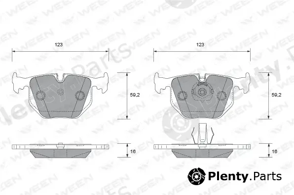 Ween 151-1923 — Brake Pad Set, disc brake