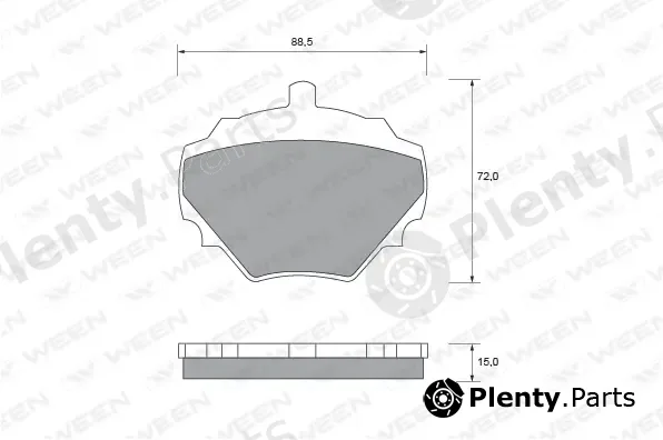 Ween 151-1526 — Brake Pad Set, disc brake