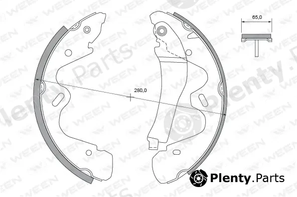 Ween 152-2473 — Brake Shoe Set