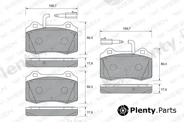 Ween 151-1918 — Brake Pad Set, disc brake
