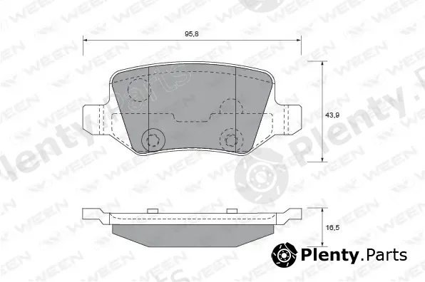 Ween 151-1896 — Brake Pad Set, disc brake