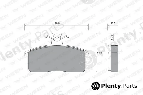 Ween 151-1688 — Brake Pad Set, disc brake