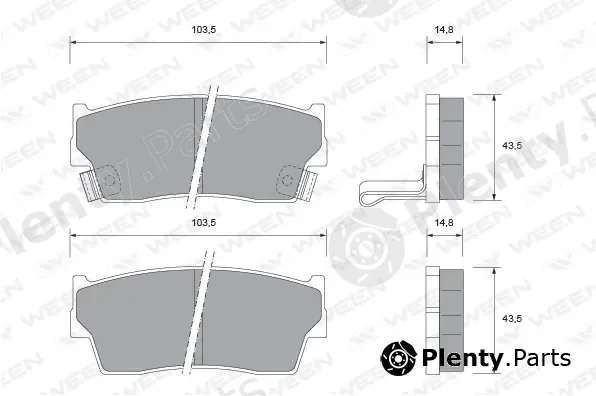 Ween 151-1486 — Brake Pad Set, disc brake