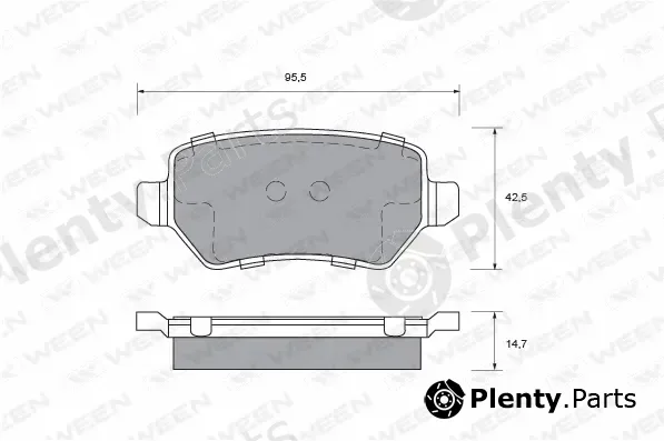 Ween 151-0005 — Brake Pad Set, disc brake