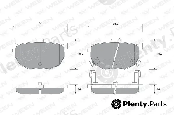 Ween 151-2332 — Brake Pad Set, disc brake