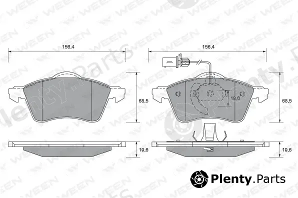 Ween 151-1835 — Brake Pad Set, disc brake