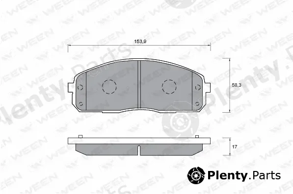 Ween 151-1175 — Brake Pad Set, disc brake