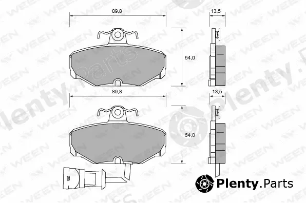 Ween 151-1013 — Brake Pad Set, disc brake