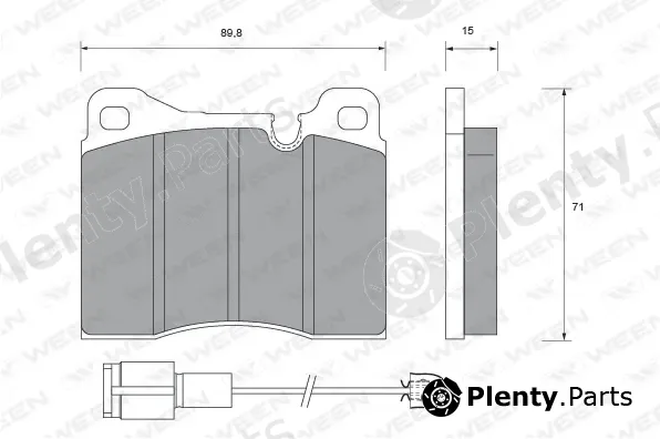 Ween 151-2077 — Brake Pad Set, disc brake