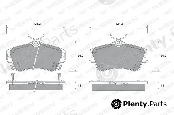 Ween 151-2493 — Brake Pad Set, disc brake