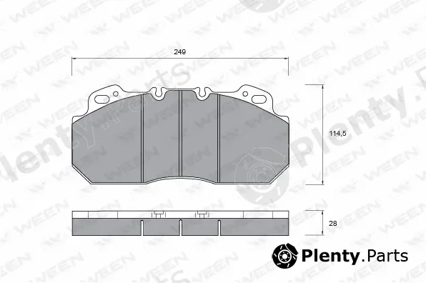 Ween 151-1032 — Brake Pad Set, disc brake