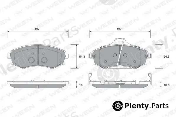 Ween 151-2330 — Brake Pad Set, disc brake