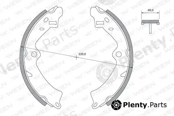 Ween 152-2325 — Brake Shoe Set