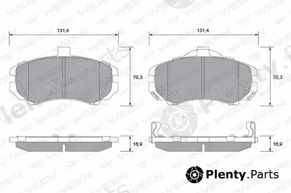 Ween 151-1121 — Brake Pad Set, disc brake