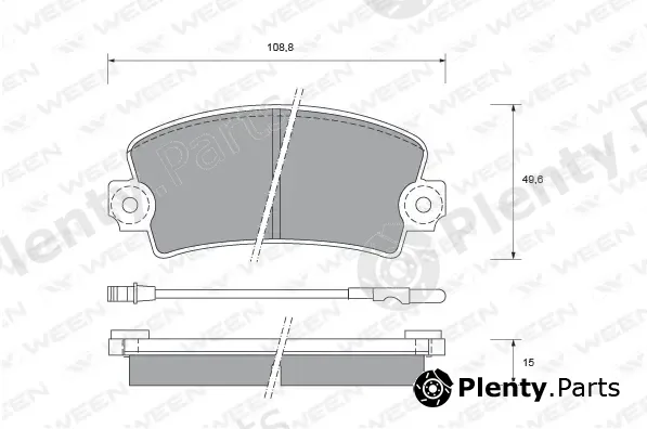 Ween 151-1779 — Brake Pad Set, disc brake