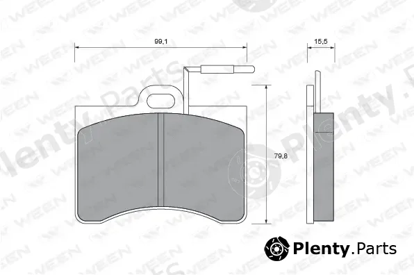 Ween 151-2013 — Brake Pad Set, disc brake