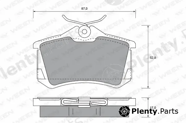 Ween 151-1248 — Brake Pad Set, disc brake