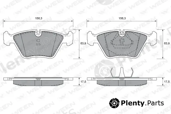 Ween 151-1609 — Brake Pad Set, disc brake