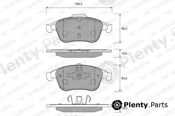 Ween 151-2698 — Brake Pad Set, disc brake