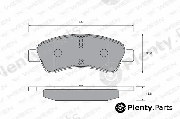 Ween 151-1279 — Brake Pad Set, disc brake