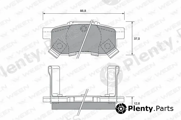 Ween 151-2169 — Brake Pad Set, disc brake