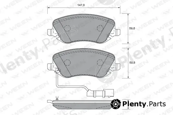 Ween 151-1903 — Brake Pad Set, disc brake