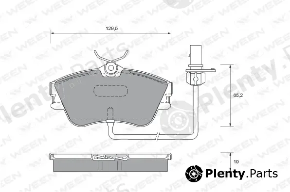 Ween 151-1819 — Brake Pad Set, disc brake