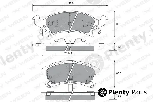 Ween 151-2401 — Brake Pad Set, disc brake