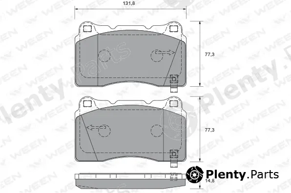 Ween 151-2312 — Brake Pad Set, disc brake