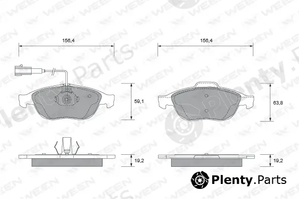 Ween 151-1874 — Brake Pad Set, disc brake
